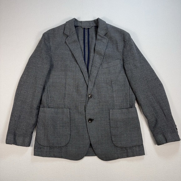 Bonobos Other - Bonobos Vitale Barberis Canonico Wool Blazer Jacket Men's 38S Gray Standard Fit